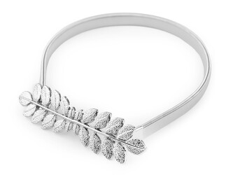 Dekorační úvaz / kovová spona na závěsy - 1 ks - nikl