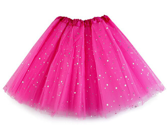 Karnevalová sukýnka - 1 ks - 2 růžová ostrá