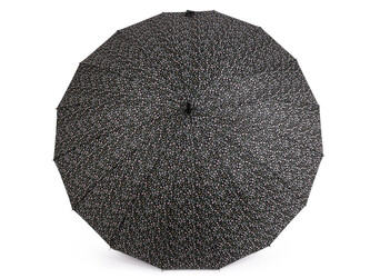 Dámský vystřelovací deštník - 1 ks - 3 (87 cm) černá