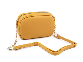 Dámská / dívčí kabelka crossbody 13,5x20 cm - 1 ks - 1 hořčicová