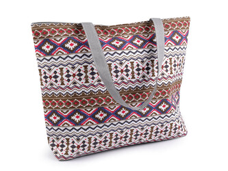 Taška se zipem 42x31 cm - 1 ks - béžová tm. šedá