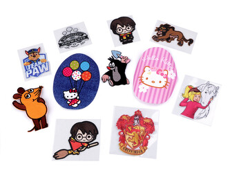 Nažehlovačky dětské pohádkové postavy mix - 50 ks - 3 mix náhodný