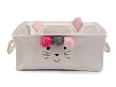 Textilní úložný koš králík - 1 ks - 4 režná světlá