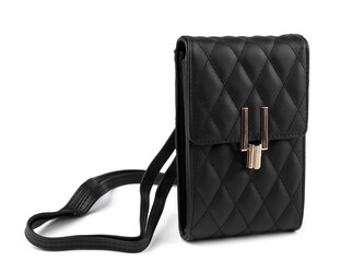 Peněženka s kapsou na mobil přes rameno crossbody 11x17 cm - 1 ks - 1 černá