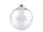 Baňka k dozdobení Ø8 cm - 6 ks - 1 transparent stříbrná