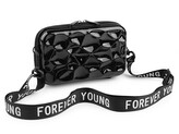 Dámská skořepinová kabelka / pouzdro crossbody s popruhem 18x11 cm - 1 ks - 3 černá lesk