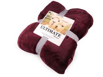 Deka beránek 150x200 cm - 1 ks - 17 bordó