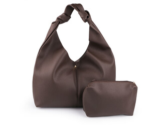 Velká kabelka s pouzdrem 47x30 cm - 1 ks - 1 hnědá