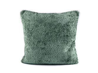 Povlak na polštář plyšový 45x45 cm - 1 ks - 3 zelená lahvová