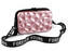Dámská skořepinová kabelka / pouzdro crossbody s popruhem 18x11 cm - 1 ks - 2 pudrová metalic