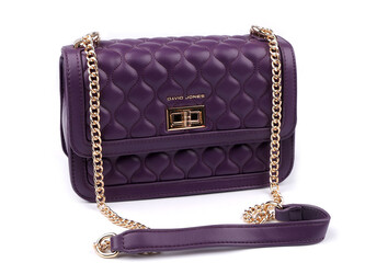 Kabelka crossbody prošívaná 23x15 cm - 1 ks - 7 amarant