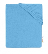 Baby Nellys Dětské froté prostěradlo do postýlky - tm. modré, 140x70cm; 140x70