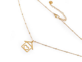 Náhrdelník z nerezové oceli - 1 ks - 2 zlatá