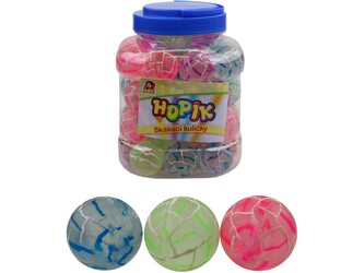 Hopskulka transparent mramor, 38 mm (1ks)