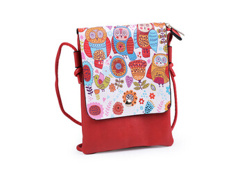 Kabelka malá kočka, květ, jednorožec, jelen, kůň 15,5x21 cm - 1 ks - 10 červená sova