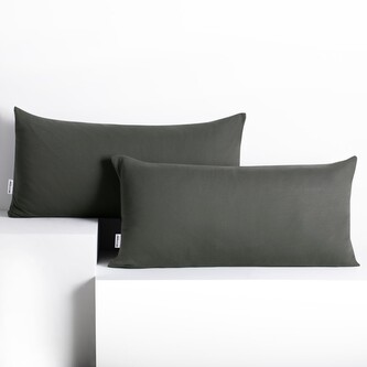 Povlaky na polštáře DecoKing Amber I tmavě šedé, velikost 40x80*2
