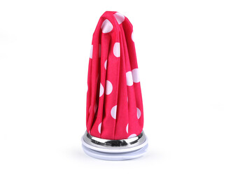 Sáček na ledový obklad - 1 ks - 2 pink puntíky