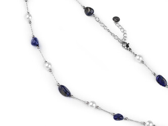 Náhrdelník z nerezové oceli - 1 ks - 3 modrá