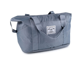 Skládací cestovní taška velkokapacitní 56x31-41 cm - 1 ks - 2 modrošedá