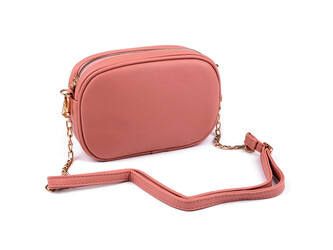 Dámská / dívčí kabelka crossbody 13,5x20 cm - 1 ks - 2 pudrová tmavá