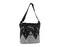 Textilní taška / crossbody bavlněná 33x32 cm - 1 ks - černá