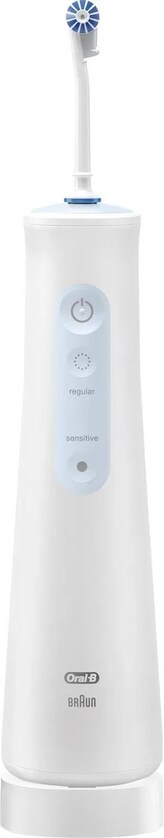 Oral-B Aquacare 4 ústní sprcha, 4 režimy, 2 intenzity, šetrná k rovnátkům, technologie Oxyjet, bezdrátový provoz