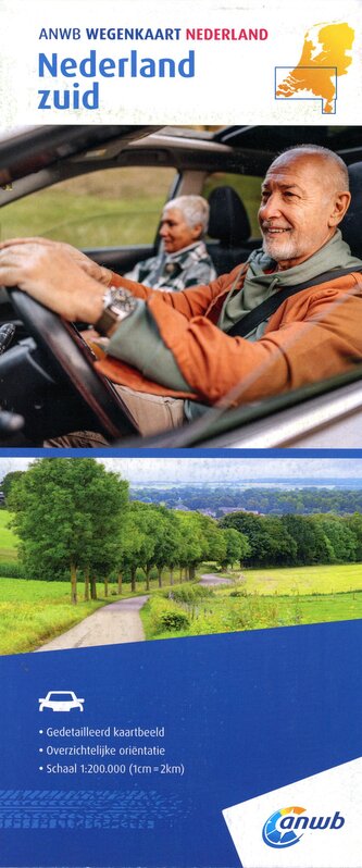Wegenkaart Nederland zuid