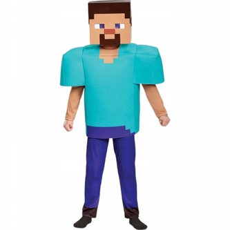 Dětský kostým Minecraft Steve 128-134 L