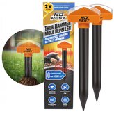 NO Pest Solární odpuzovač krtků a hrabošů 1800 m² Thor Hammer - 2 ks