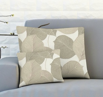 Návlek na polštář, OXY Listy béžové, 45 x 45 cm