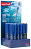 UNI displej Eye OCEAN CARE 36 ks (0,7 mm), papírový, plný, otevřený, náplň: 24 x modrá, 12 x černá - 0,7 mm, Š 14 V 21 H 6 cm