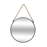 Nástěnné zrcadlo Kurin 38 cm černé