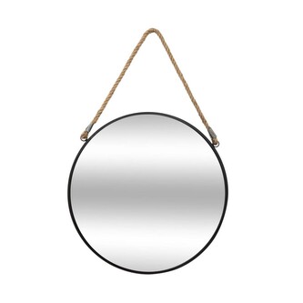 Nástěnné zrcadlo Kurin 38 cm černé