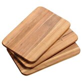 Prkénka na krájení 3 ks, 23 x 15 x 1 cm, akáciové dřevo KESPER 21403-71