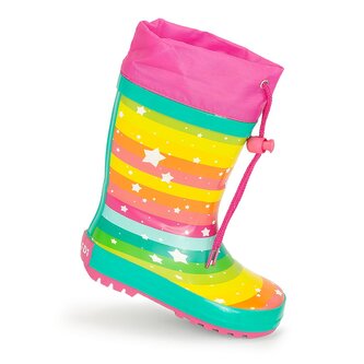 dívčí holínky gumové - potisk rainbow, Pidilidi, PL0051-01, holka - 25