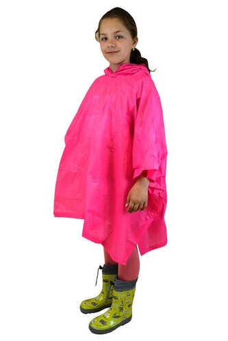 poncho PVC neonová, Pidilidi, PL0066-03, růžová - dětská