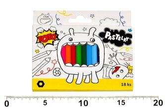 Pastelky krátké 18 ks, TOTO, W811042