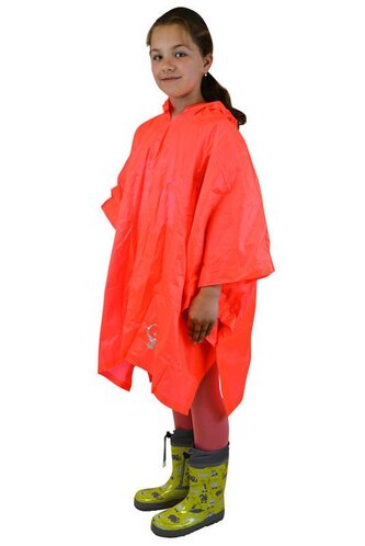 poncho PVC neonová, Pidilidi, PL0066-17, oranžová - dospělá