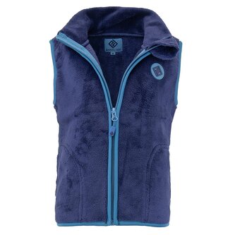 vesta dětská chlupatá se stojáčkem, Pidilidi, PD1140-35, tmavě modrá - 98
