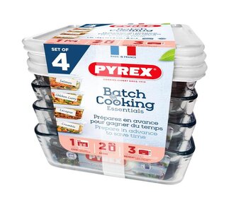 SADA DÓZ PYREX 4KS, 4X1,5L, SKLO