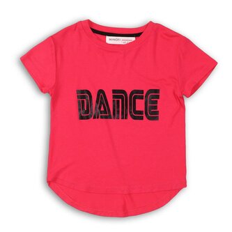 Tričko dívčí s krátkým rukávem, Minoti, DANCE 6, růžová - 98/104