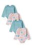 Body kojenecké 4pack, Minoti, 16mbaby 8, holka - 50/56