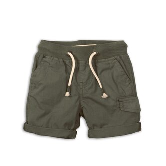 Kraťasy chlapecké bavlněné, Minoti, 1PSHORT 4, khaki - 80/86