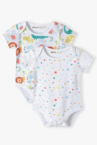 Body kojenecké 2pack, Minoti, savanah 4, Unisex - 56/62