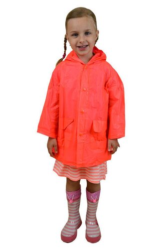 pláštěnka PVC neonová, Pidilidi, PL0065-17, oranžová - 104
