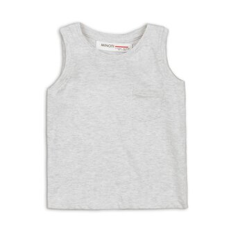 Tílko dívčí, Minoti, 2VEST05, šedá - 80/86