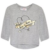 Tričko dívčí s dlouhým rukávem, Minoti, GTP 1, šedá - 68/80