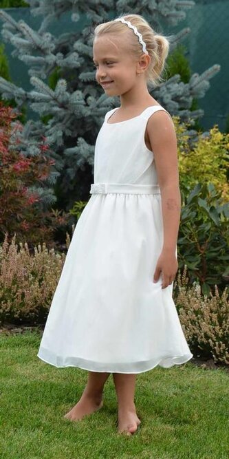 šaty slavnostní, družičkové, Pidilidi, PD954, krémová - 92