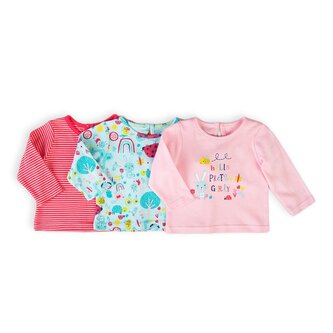 Tričko kojenecké s dlouhým rukávem 3pack, Minoti, Ladybug 4, holka - 74/80