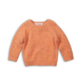Svetr dívčí, Minoti, ENCHANTED 11, oranžová - 122/128